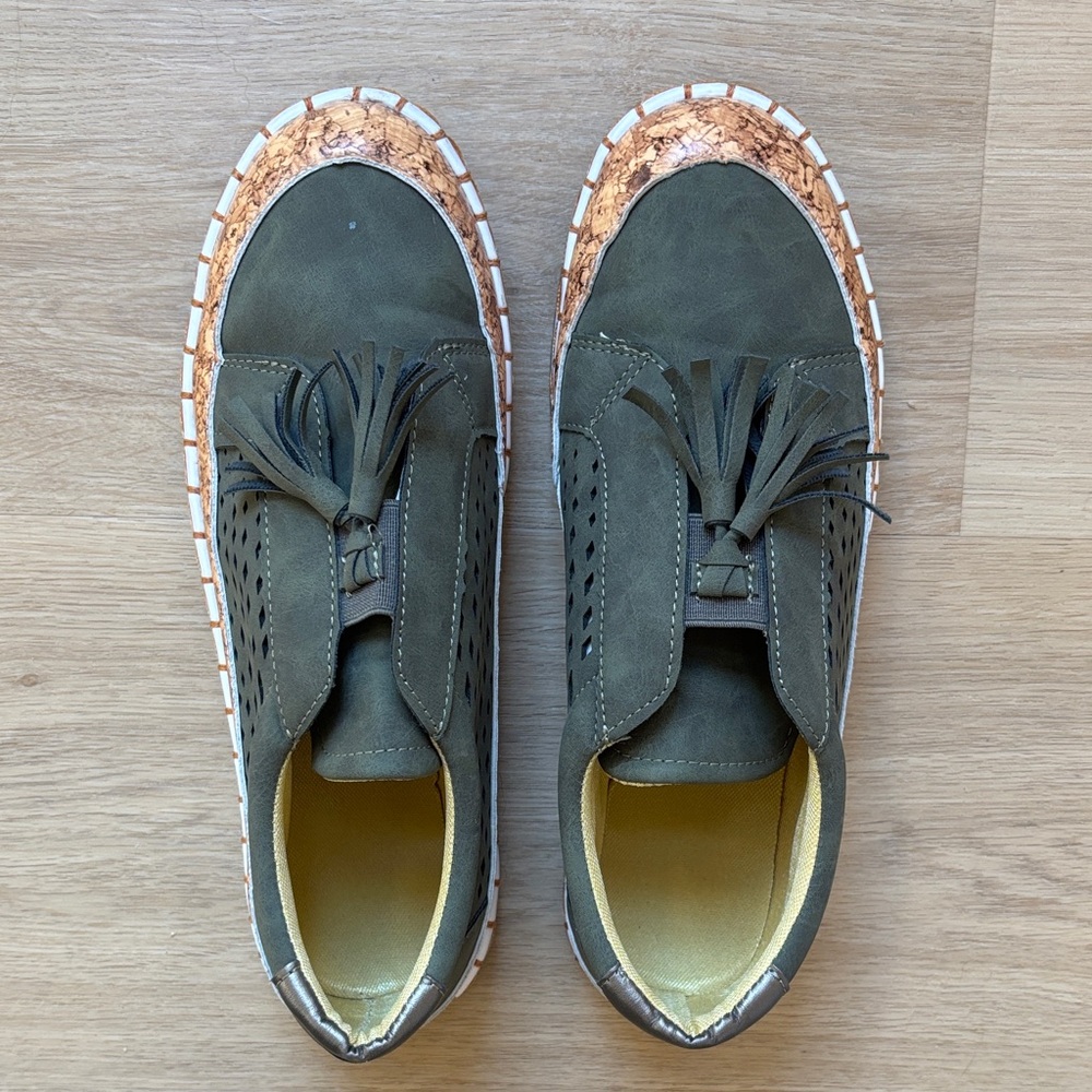 Stylish Olive Green Shoes